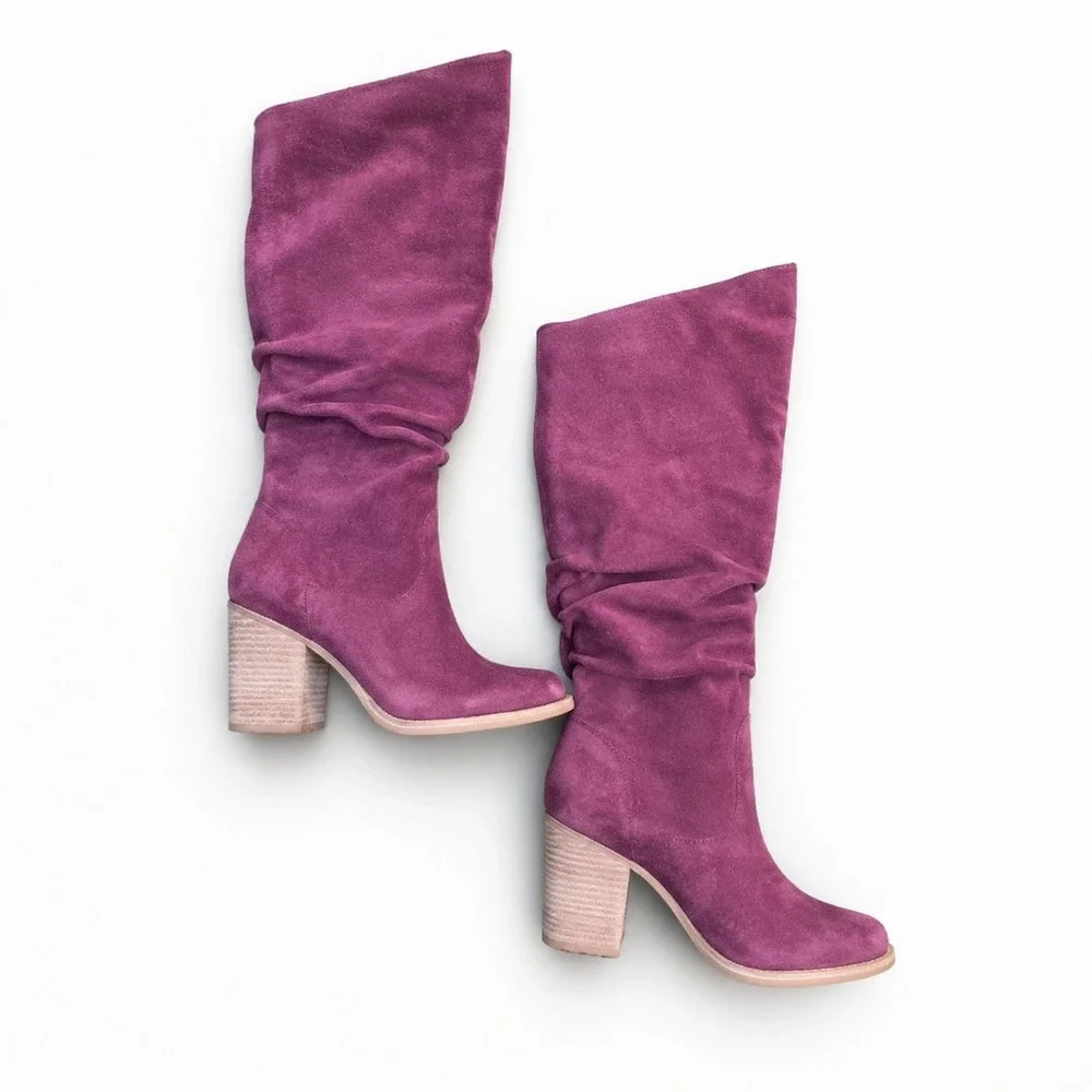Nine West Boots Women's Size 6.5 Wine Knee High